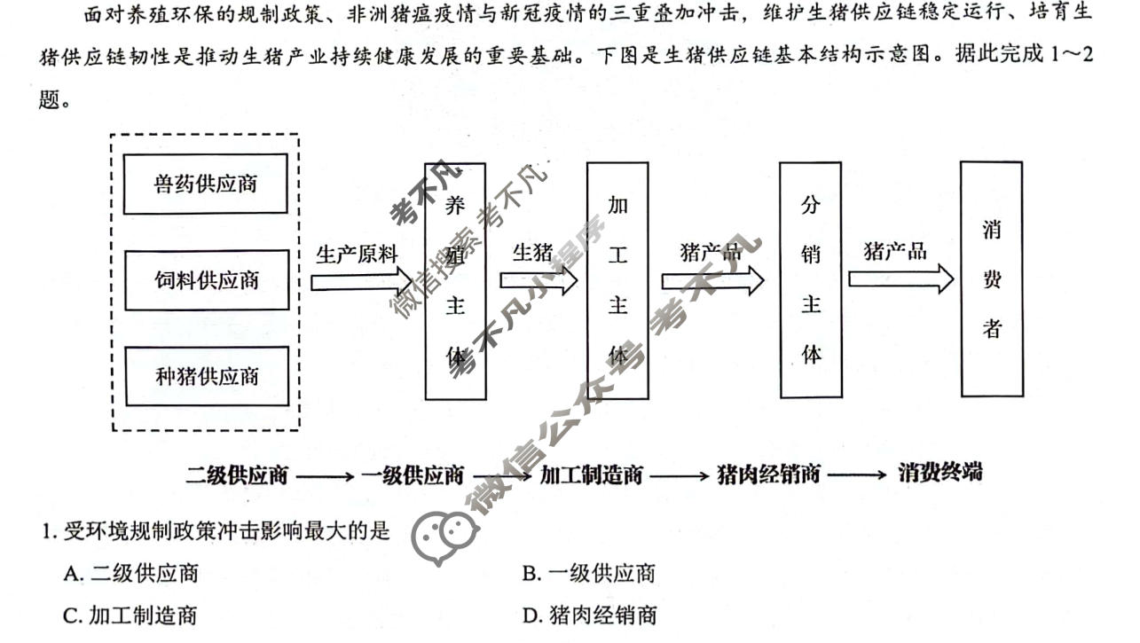 [三重教育]2023-2024学年高三年级3月联考文科综合(新教材卷)试题