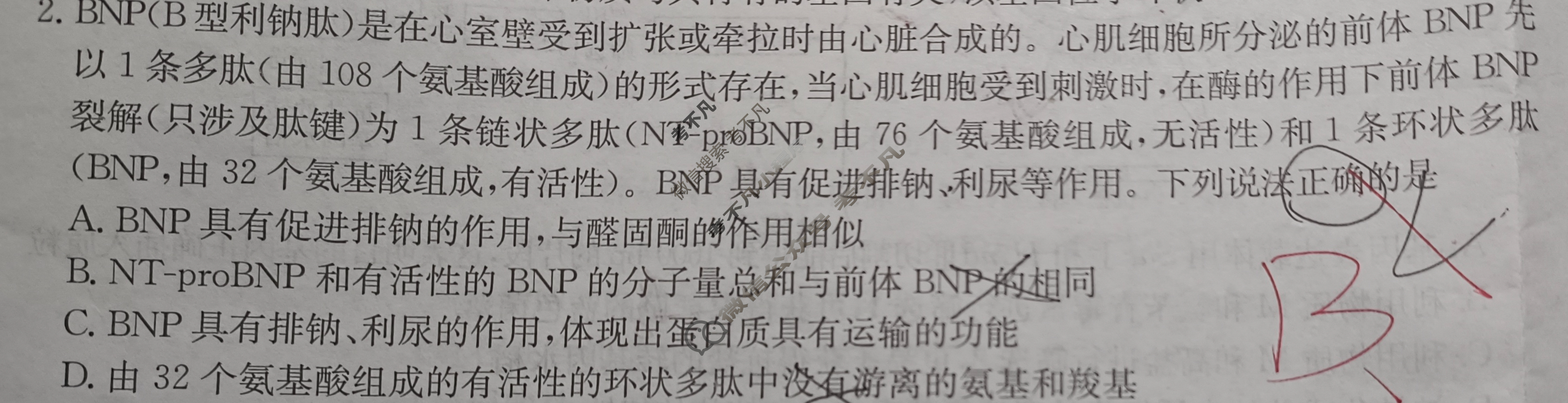2024年全国100所名校高考模拟示范卷·生物学(一)1[24·(新高考)ZX·MNJ·生物学·JH]试题