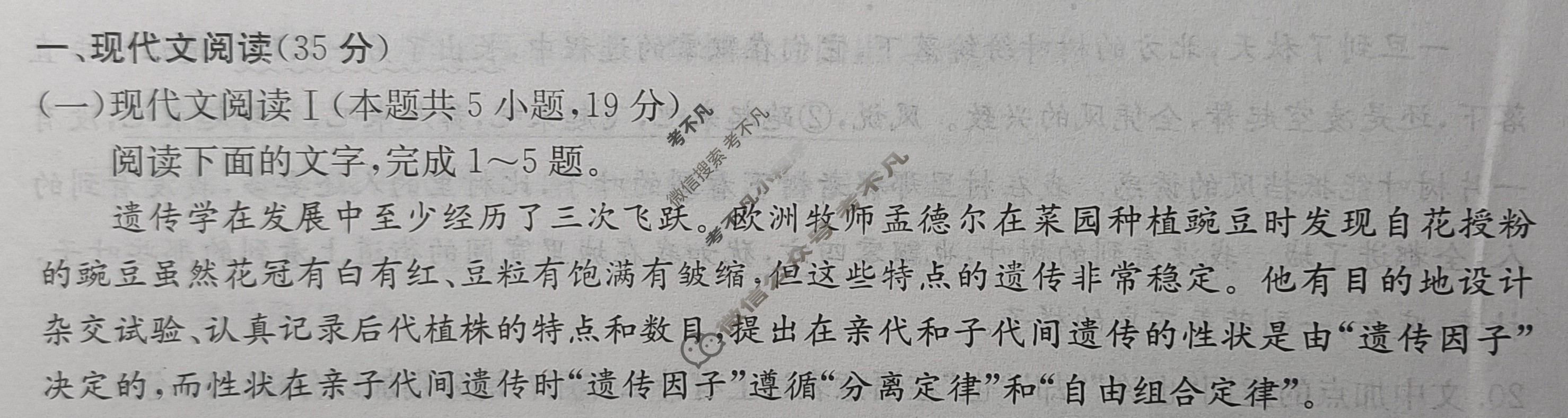 高三2024年全国高考·冲刺押题卷(五)5语文XN试题