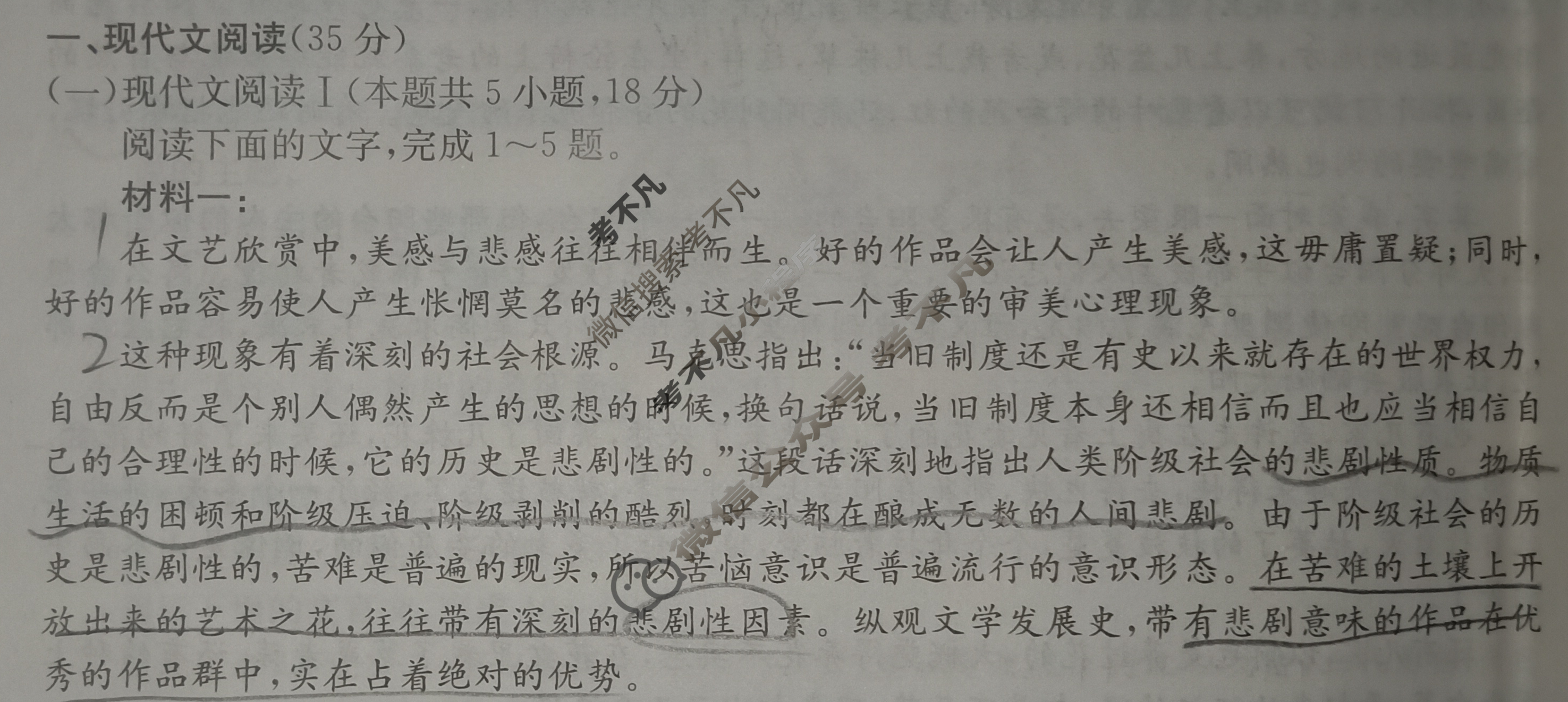 高三2024年普通高等学校招生全国统一考试猜题信息卷(一)1语文(新课标)试题