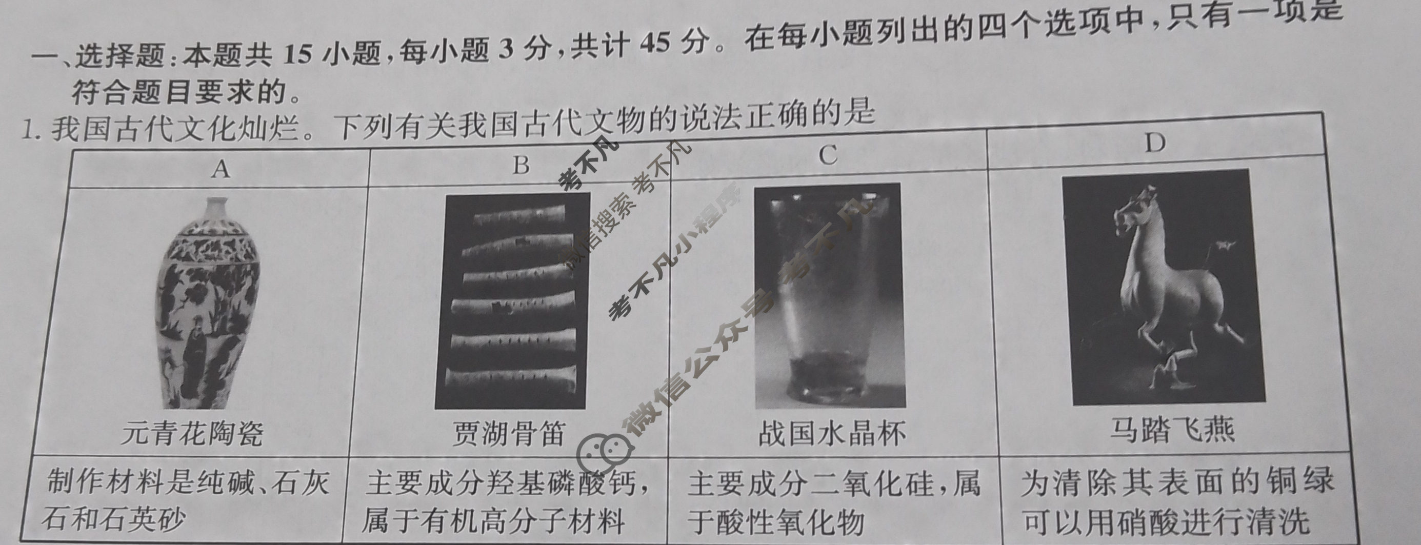 高三2024年吉林省普通高中学业水平选择性考试冲刺压轴卷(六)6化学(吉林)试题