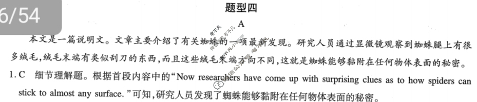 [智慧上进]2024届限时训练·题型专练卷 英语Ⅰ(四)4答案