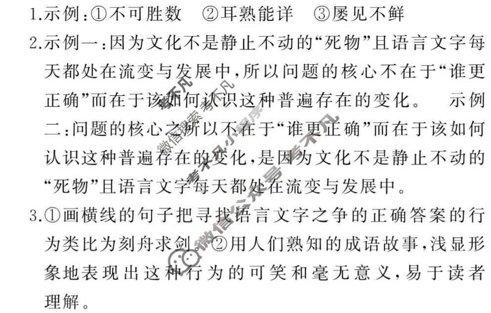 衡中同卷 2023-2024学年度高考总复习专题卷[全国版]语文(十三)13答案