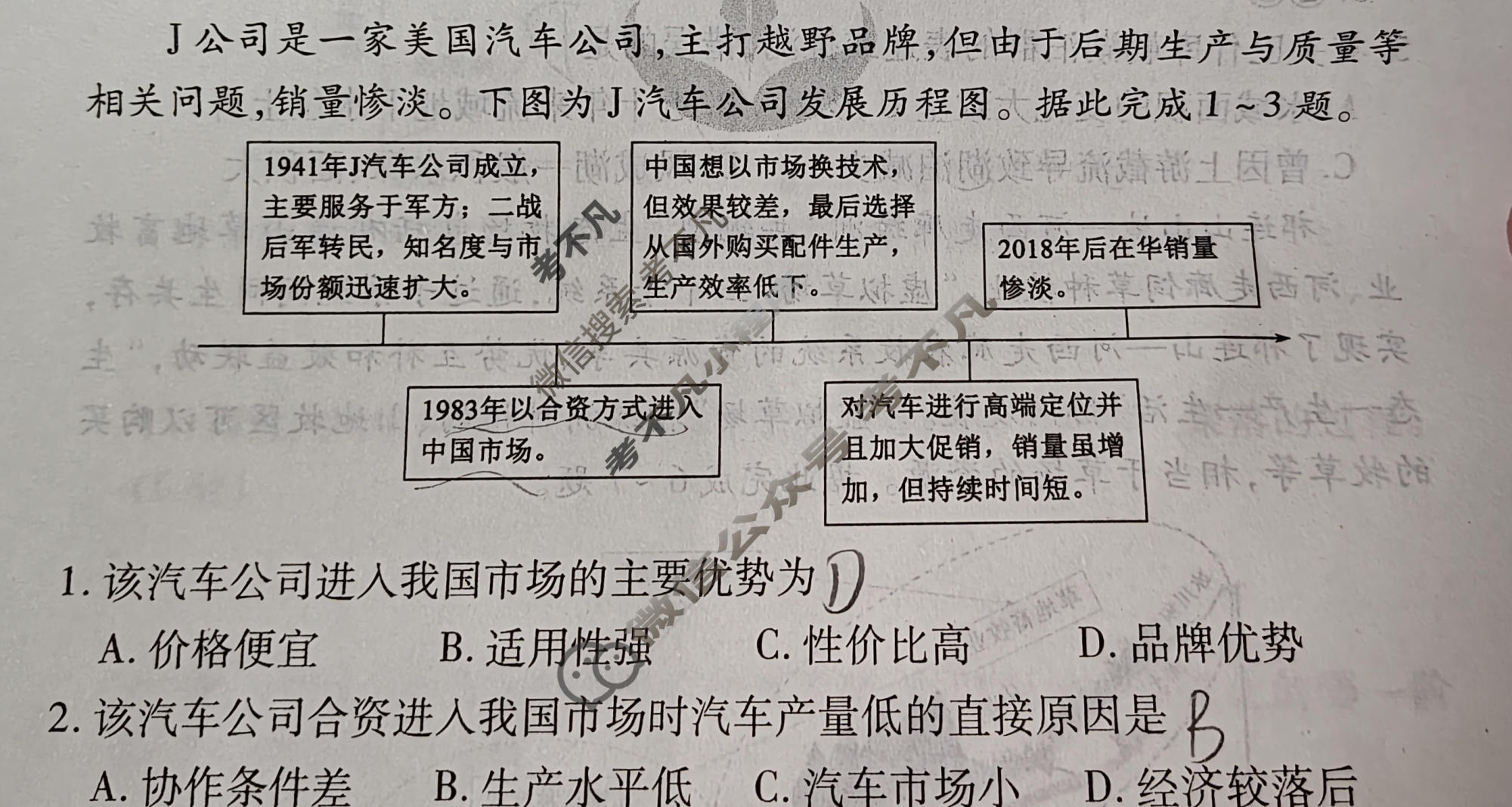2024届衡水金卷先享题 压轴卷[河北专版]地理(一)1试题