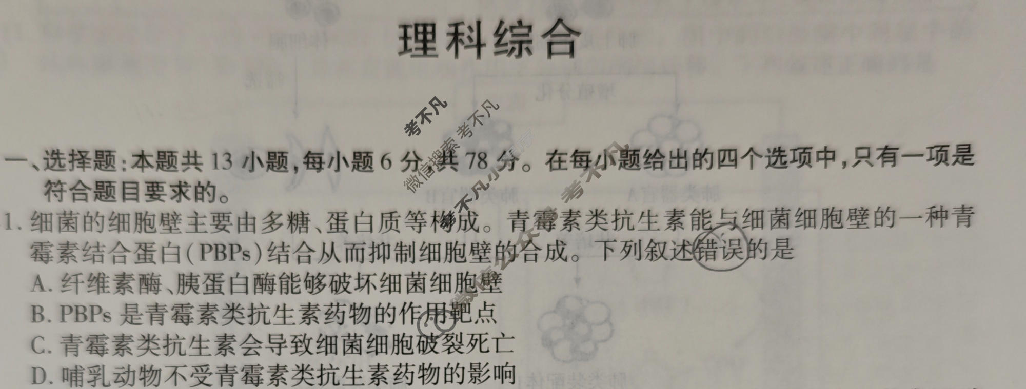 [天一大联考]2024届高中毕业班5月适应性考试理科综合试题