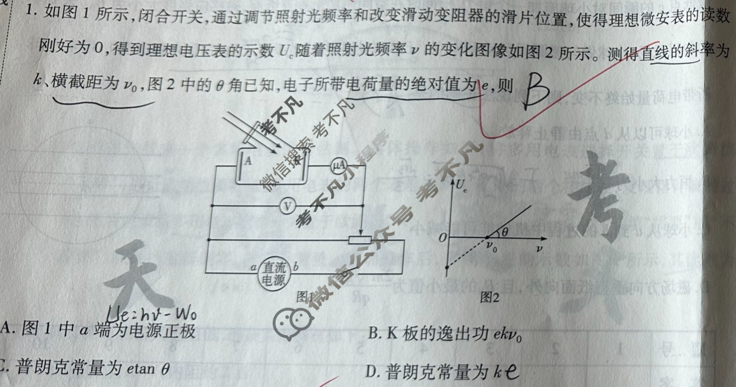 [天一大联考]高三2024届高考全真模拟卷(六)6物理(湖南专版)试题