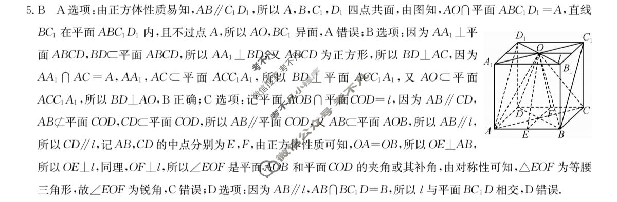 河南省2024届高三考前冲刺(9198C-H)数学答案
