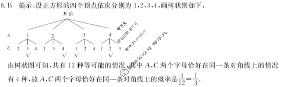 金太阳2023-2024学年“安徽古韵·徽墨书香”九年级省级联考(24-CZ104c)数学答案