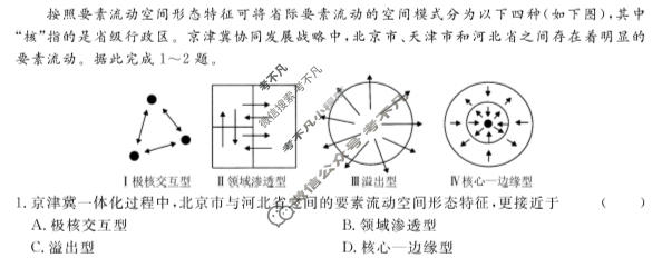 [河北省]2023-2024学年秦皇岛市高三模拟考试(2024.05)地理试题