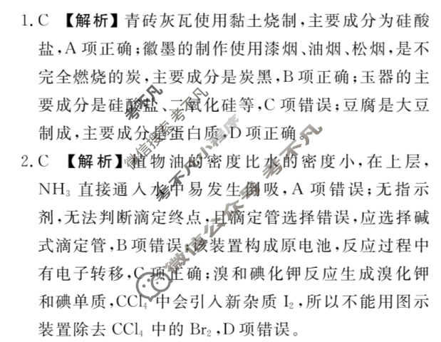 合肥一六八中学2024届高三最后一卷(2024.5)化学答案
