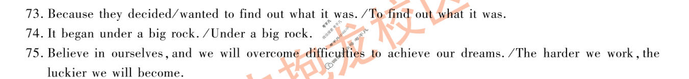 中考2024年安徽省初中学业水平考试(试题卷)英语答案