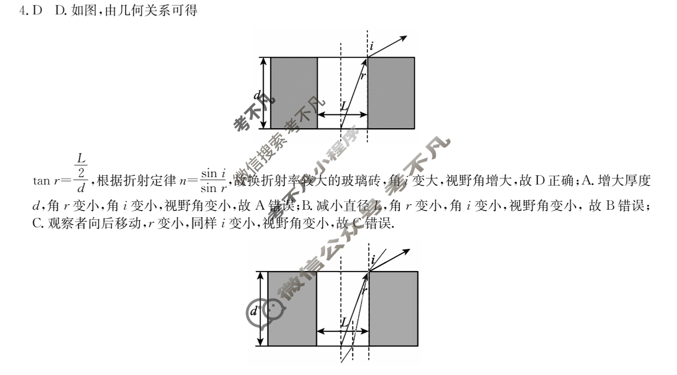 高三2024普通高中学业水平选择性考试·临门一卷(三)3物理(新教材-安徽)答案