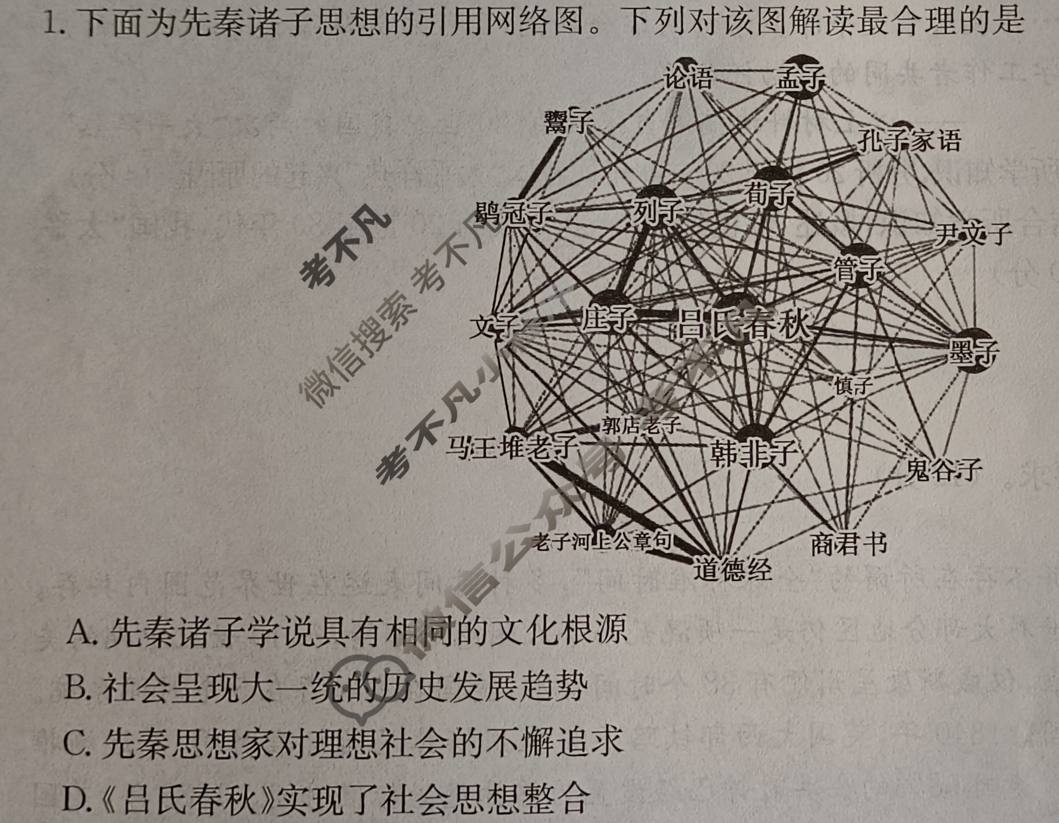 高三2024年广西壮族自治区普通高中学业水平选择性考试猜题信息卷(三)3历史(广西)试题
