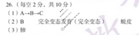 [安徽第一卷]2023-2024学年安徽省八年级教学质量检测七Ⅶ(5月)生物学(苏教版)答案