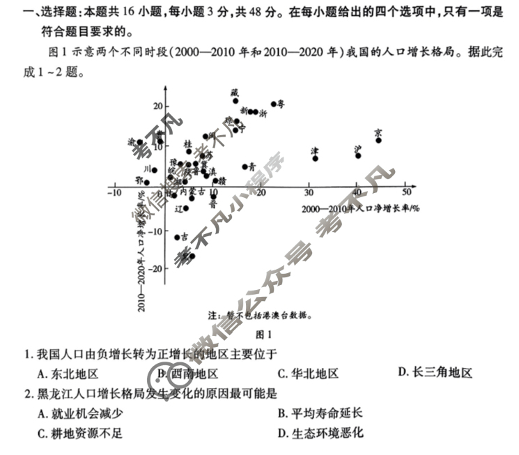 [天一大联考]河南2025届高三年级调研考试(9月)地理试题
