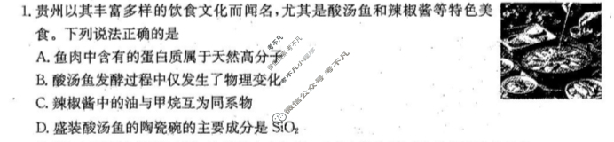 贵州省金太阳2025届高三联考9月(25-27C)化学试题