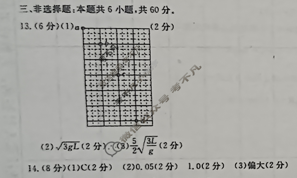 山东高三新高考联合质量测评10月联考(2024.10)物理答案