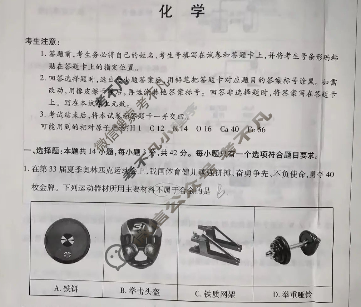 [天一大联考·皖豫名校联盟]2024-2025学年高三10月联考化学试题