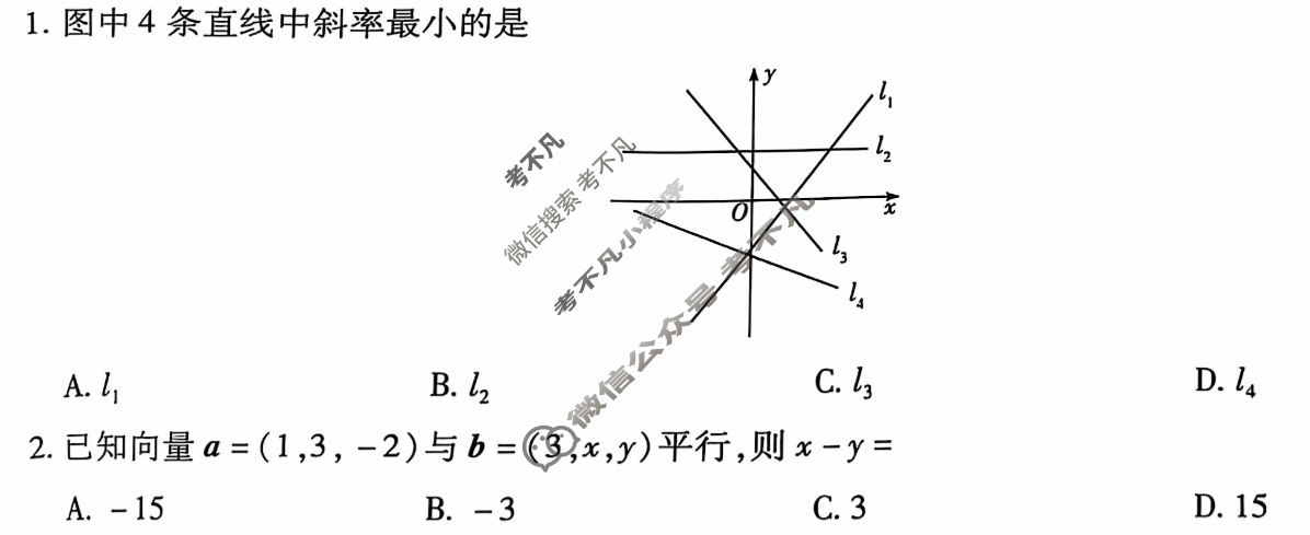 [天一大联考]2024-2025学年高二年级阶段性测试(一)1数学(A卷)试题