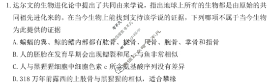 2024年秋"宜昌一中、荆州中学"高二十月联考生物试题