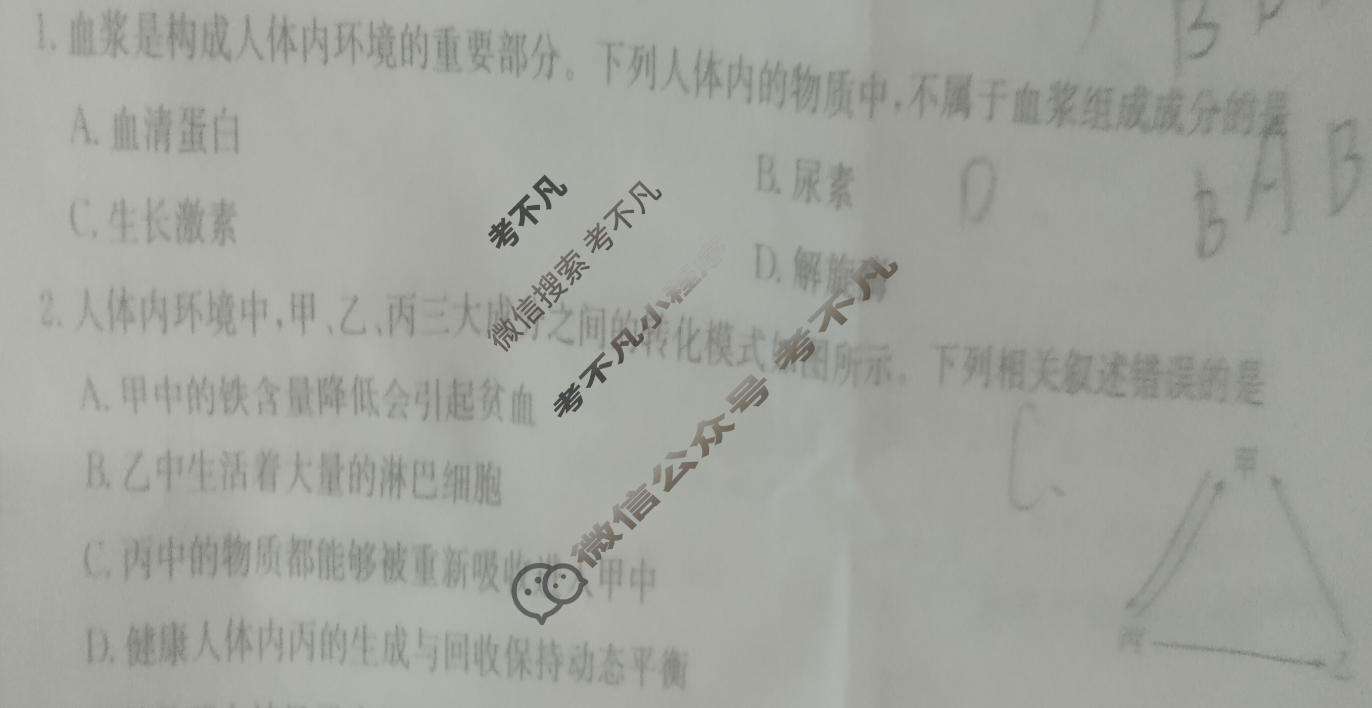 贵州金太阳2024-2025学年高二11月联考(11.8)生物试题
