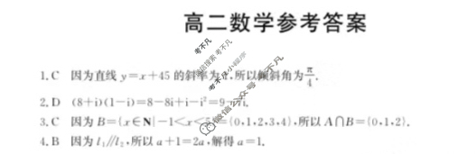 广东省2024-2025学年高二金太阳11月联考(25-106B)数学答案