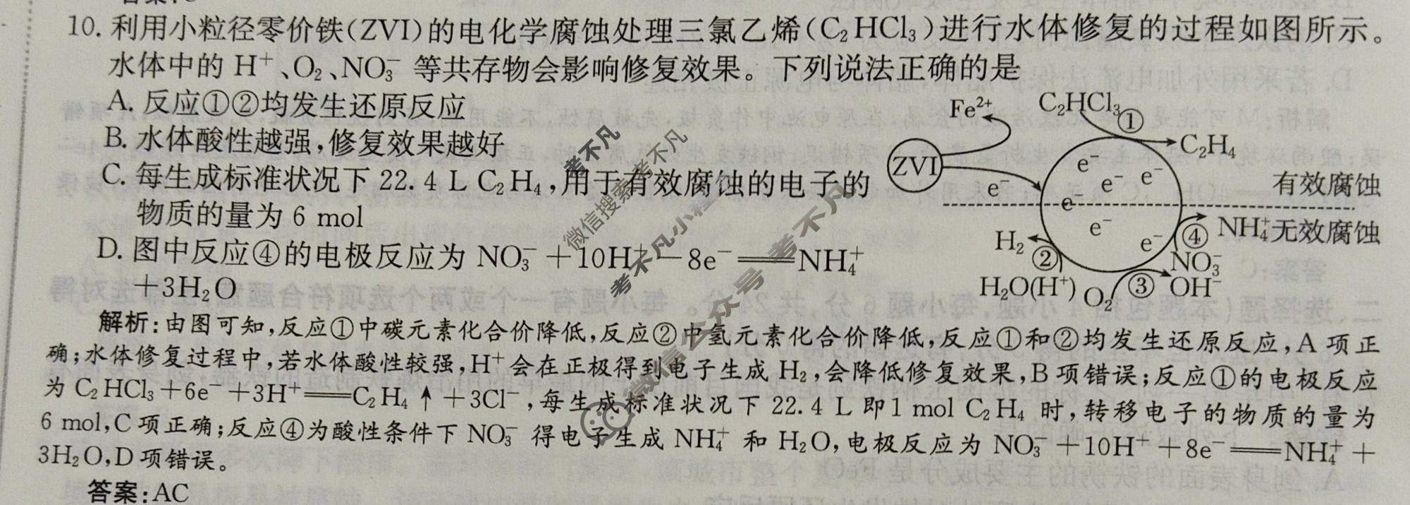2025年卷行天下·周测卷 化学(十五)15[25ZC·化学-R-选择性必修1-HAIN]答案