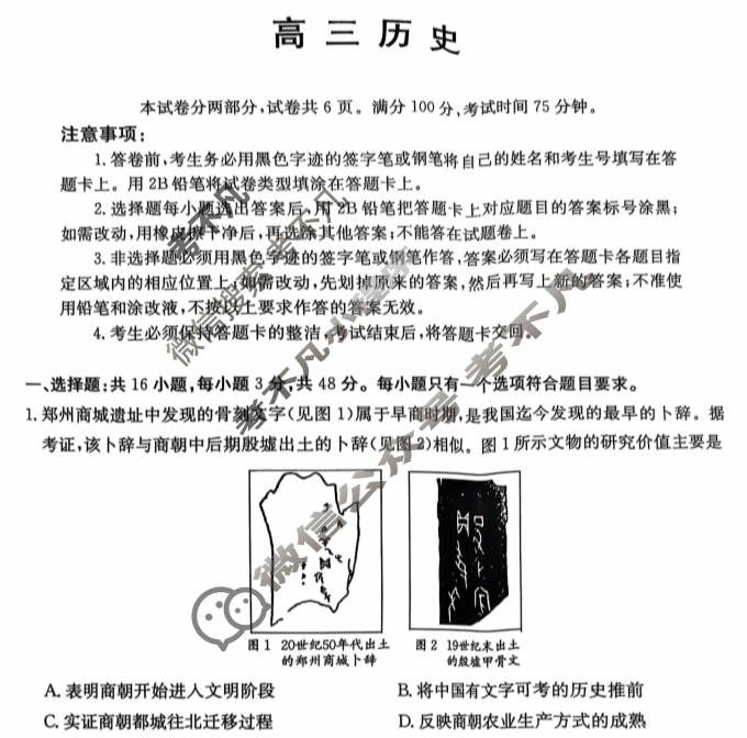广东省2025届高三金太阳11月联考(11.28)历史试题