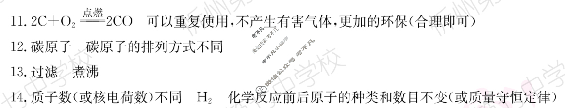 山西省2024~2025学年度九年级阶段评估(B)[R-PGZX D SHX(三)3]化学答案