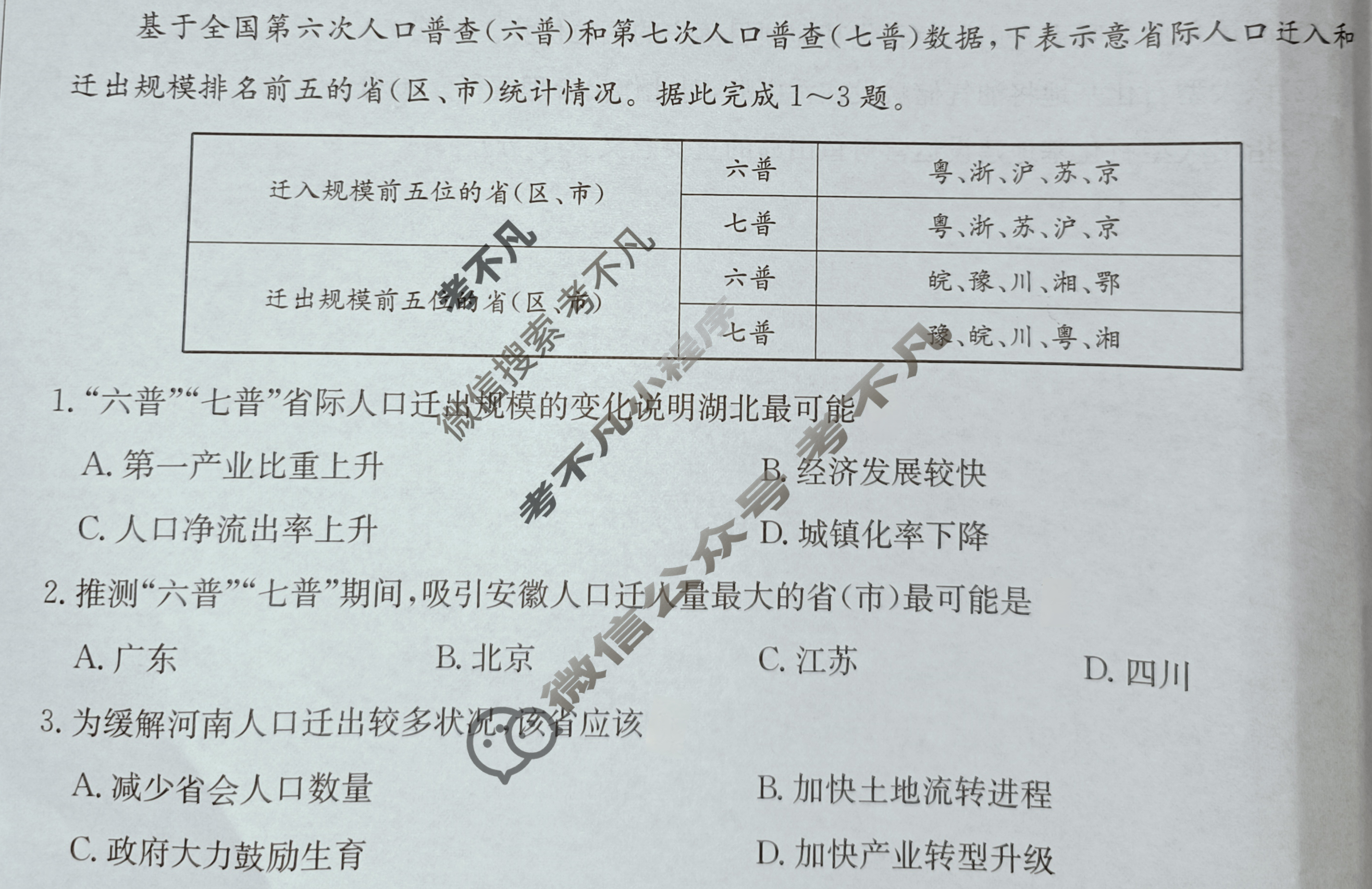 高三2025年普通高中学业水平选择性考试仿真模拟卷(一)1地理G2试题
