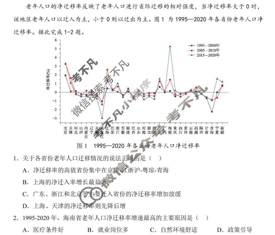 2024年秋季学期百色市普通高中期末教学质量调研测试高二(1月)地理试题