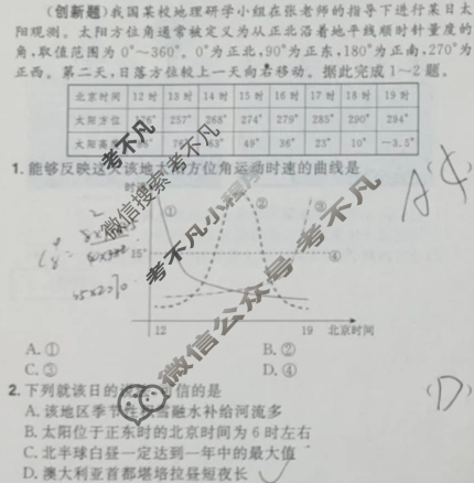 [考前信息卷·第五辑] 砺剑·2025相约高考 强基提能拔高卷(四)4地理试题