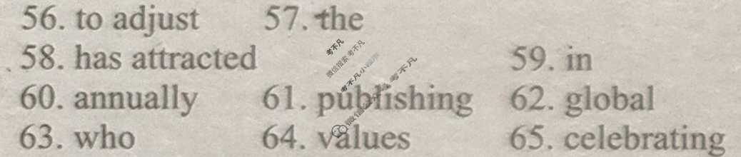 [英语周报]2024-2025学年高考阅读综合·测试提升版第35期答案