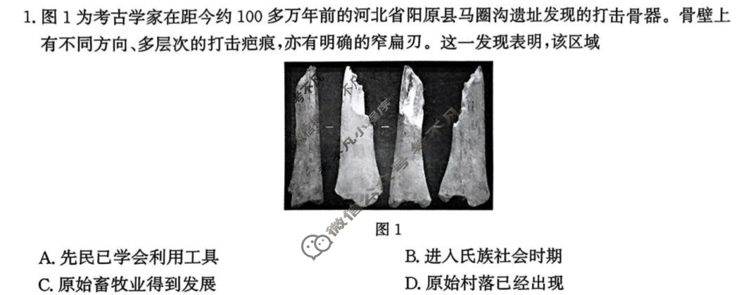 [神州智达]2025年高三省级联测考试一(预测卷Ⅰ)历史试题