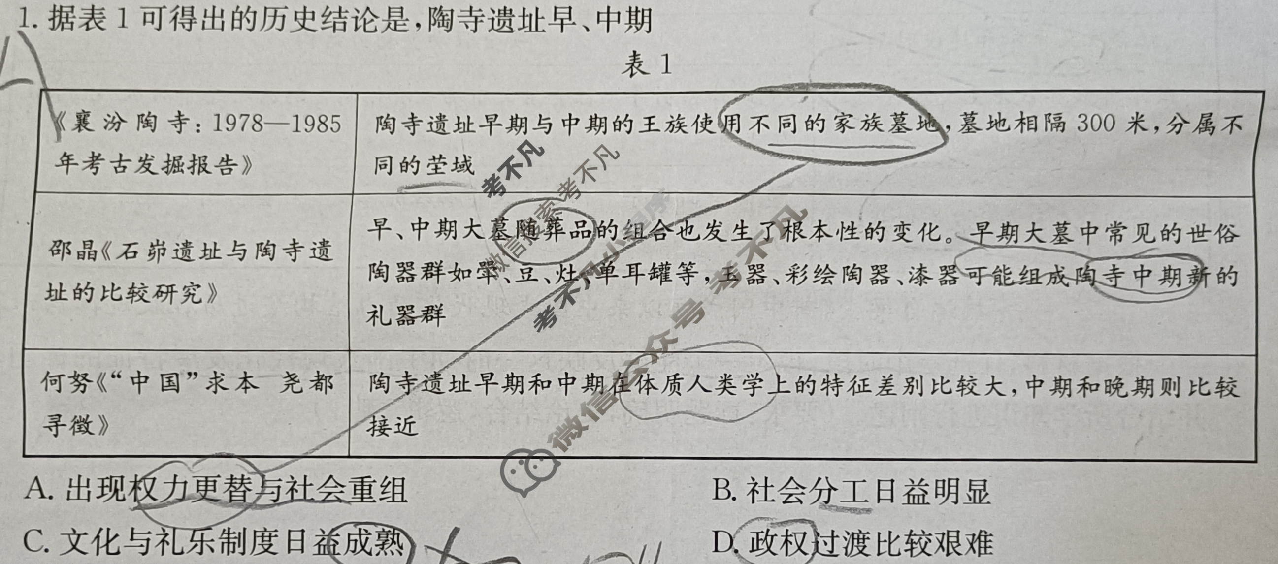 金太阳2024-2025学年安康市高三年级第三次质量联考(4.18)历史试题