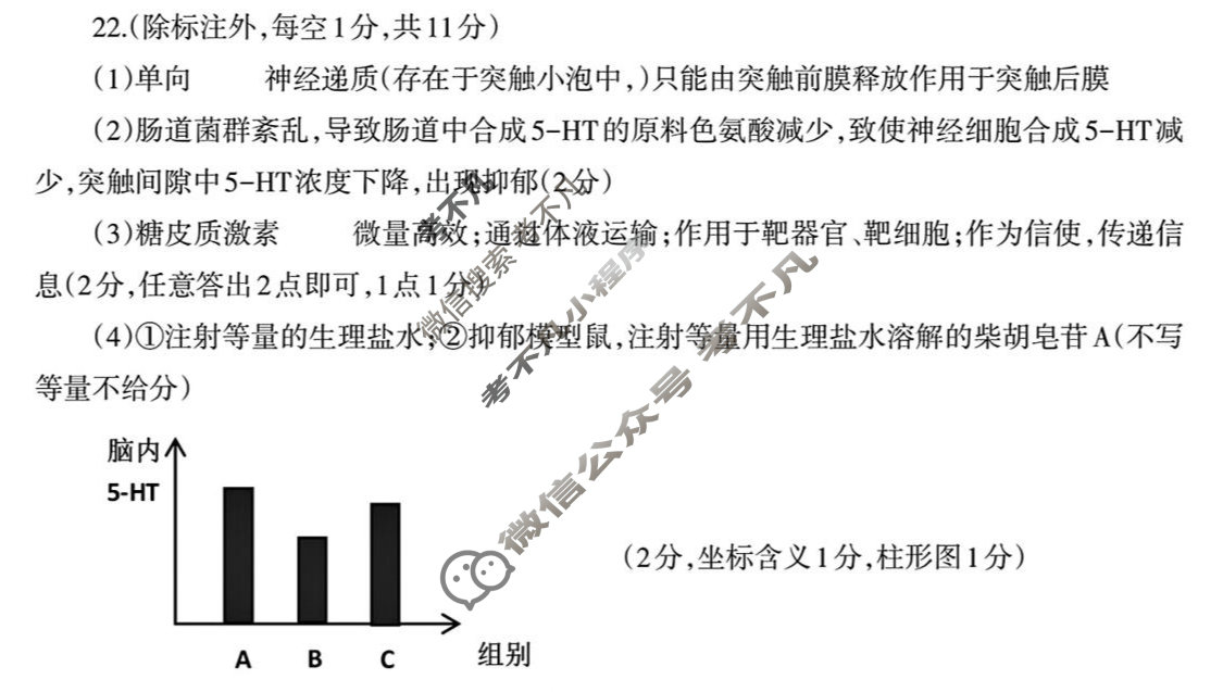 辽宁省辽南协作体2024-2025学年下学期高三第三次模拟考试(5月)生物答案