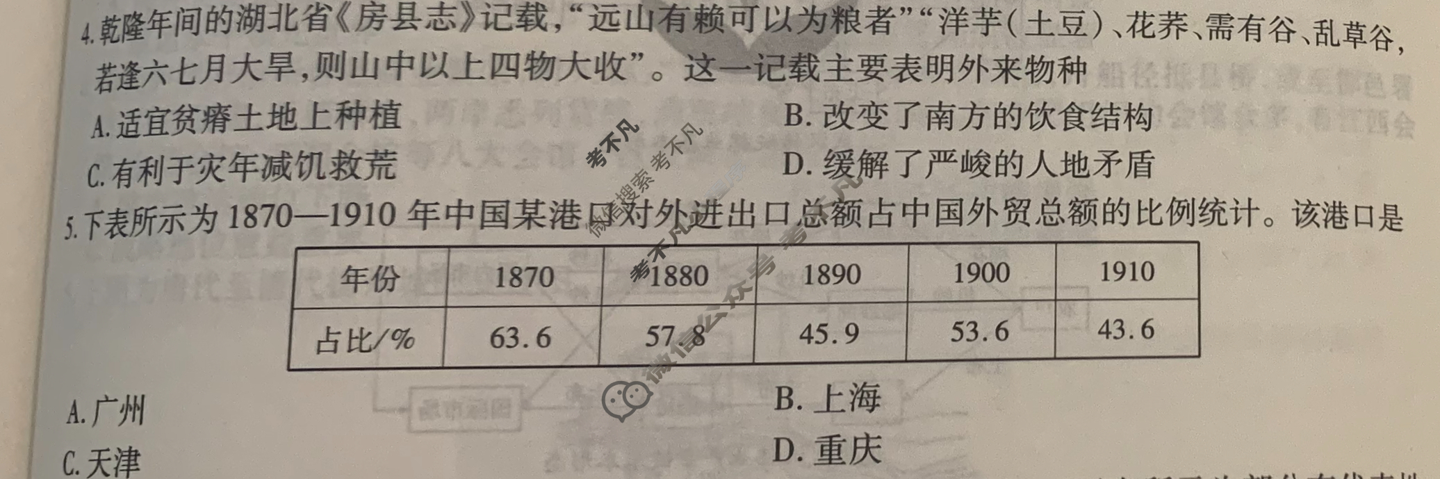 [衡水金卷先享题]2025-2026高三一轮复习40分钟周测卷/历史S(二十二)22试题