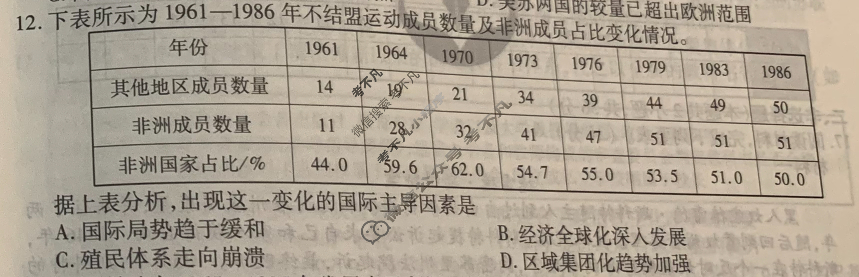 [衡水金卷先享题]2025-2026高三一轮复习40分钟周测卷/历史S(十八)18试题