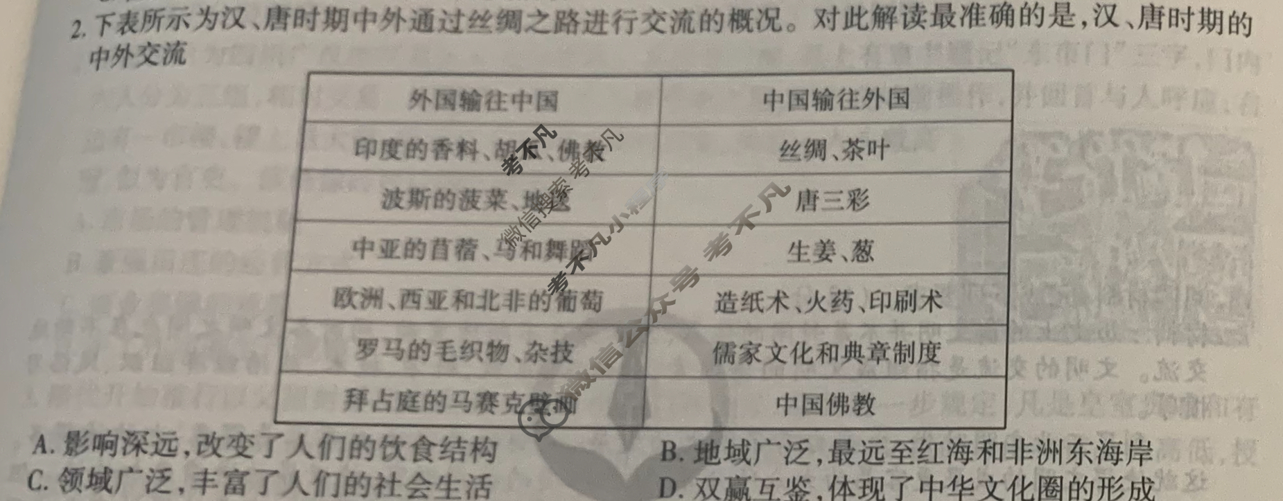 [衡水金卷先享题]2025-2026高三一轮复习40分钟周测卷/历史S(二十五)25试题