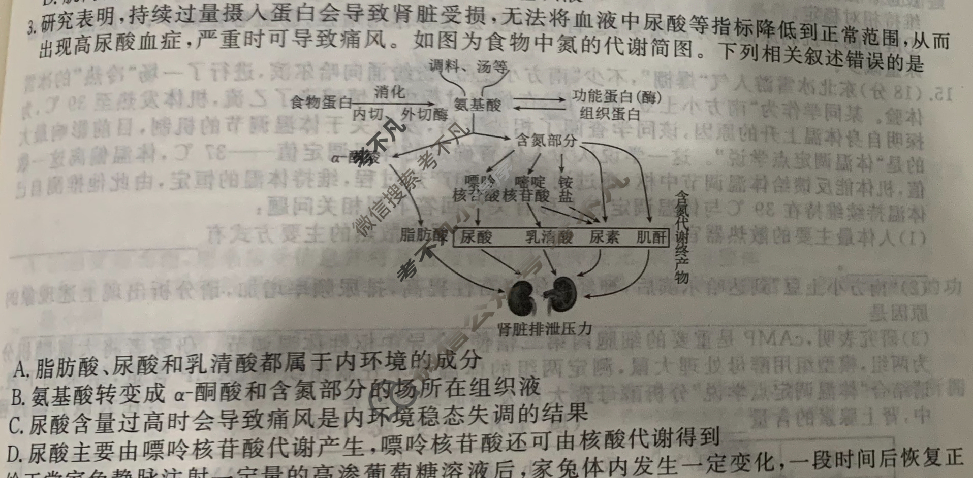 [衡水金卷先享题]2025-2026高三一轮复习40分钟周测卷/生物学Q(十五)15试题