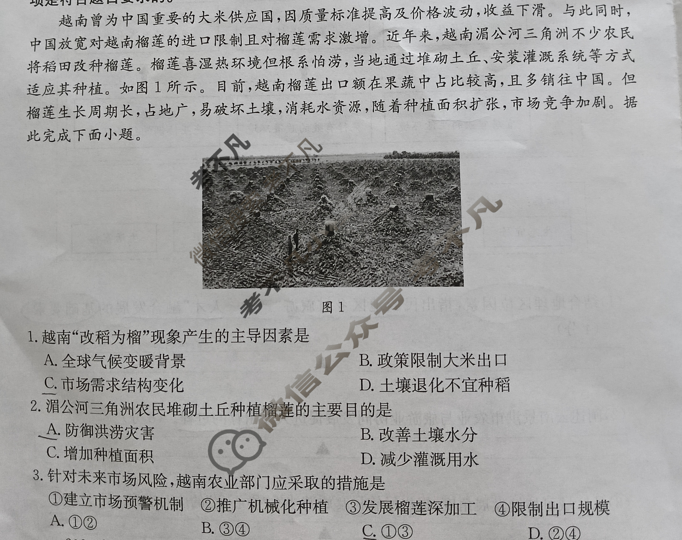 高三2025届高考压轴测试卷(二)2地理试题