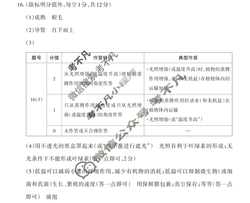 [晋文源]2025年山西中考模拟百校联考试卷(二)2生物答案
