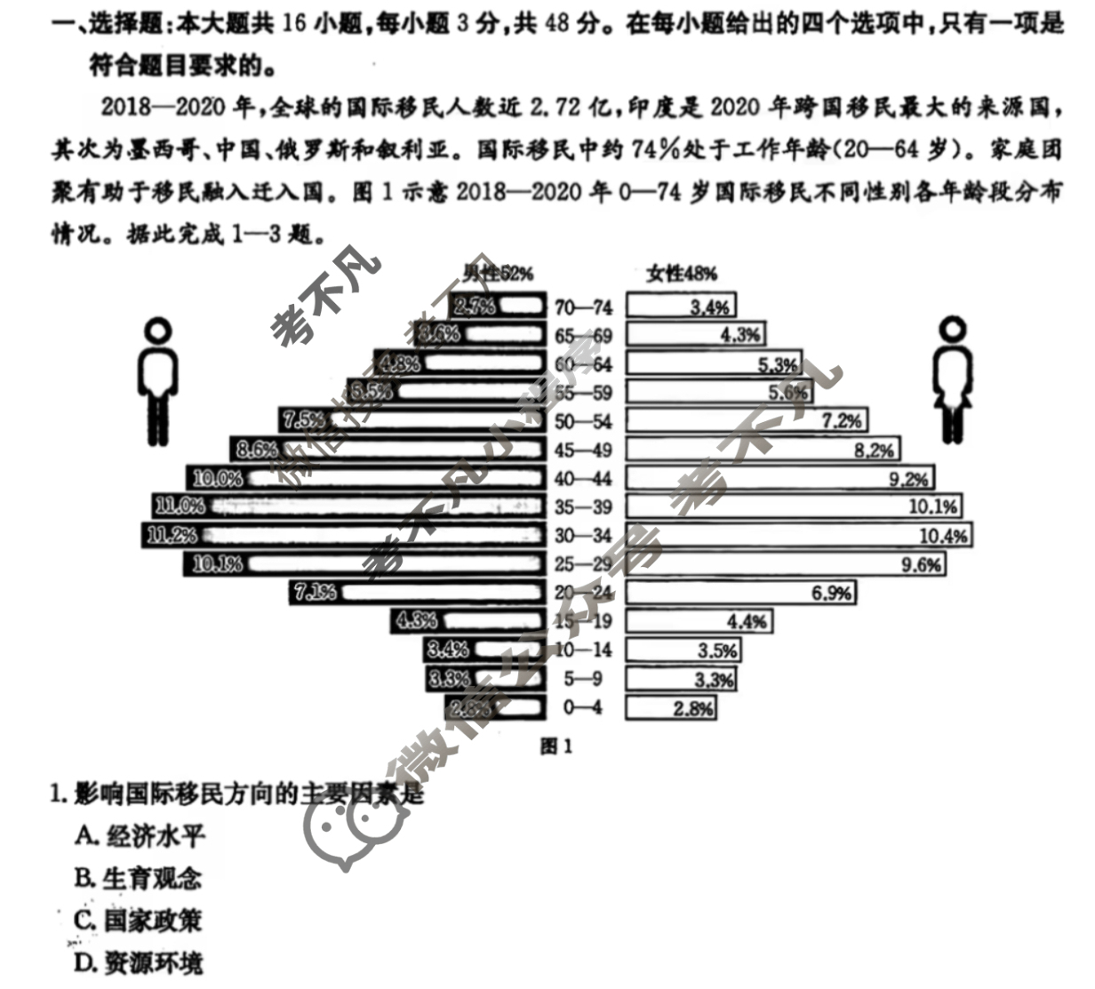 甘肃省金太阳2024-2025学年高二阶段性检测(25-602B)地理试题