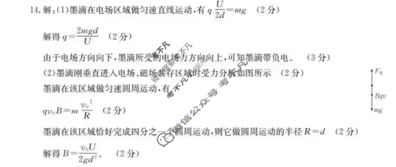 甘肃省白银市金太阳2024-2025学年高二期末检测(7.14)物理答案