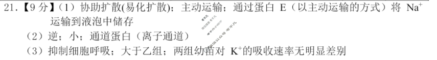 [吉林省]"BEST合作体"2024-2025学年高二下学期期末考试生物答案