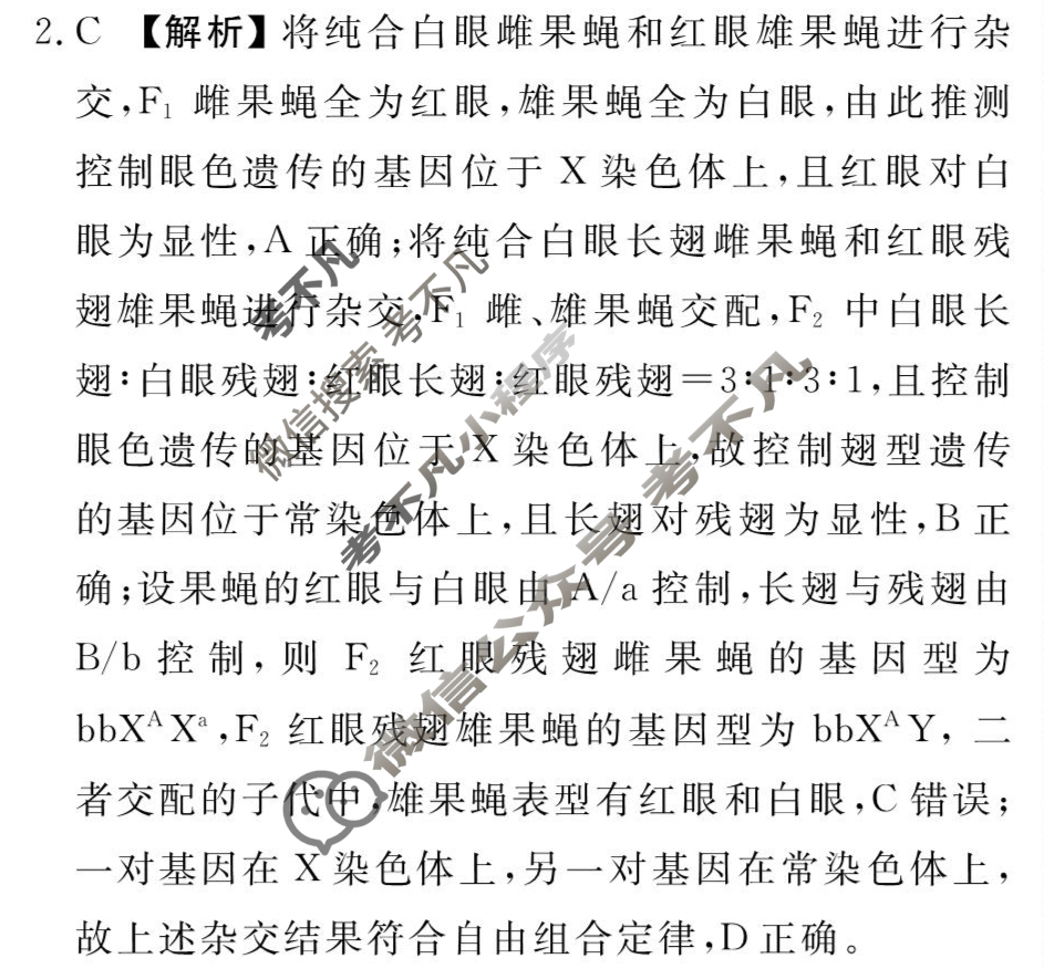 [衡水金卷先享题]2025-2026高三一轮复习40分钟周测卷/生物学L(十)10答案