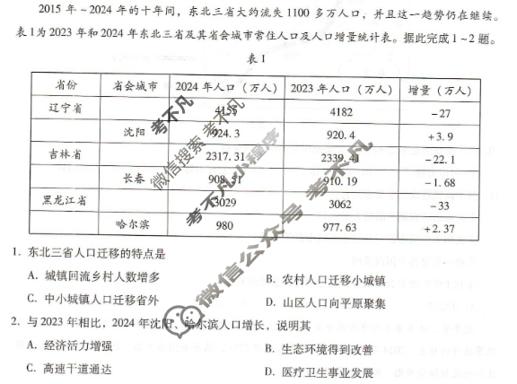 [琢名小渔]名校联考2026届高二年级开学调研检测地理试题