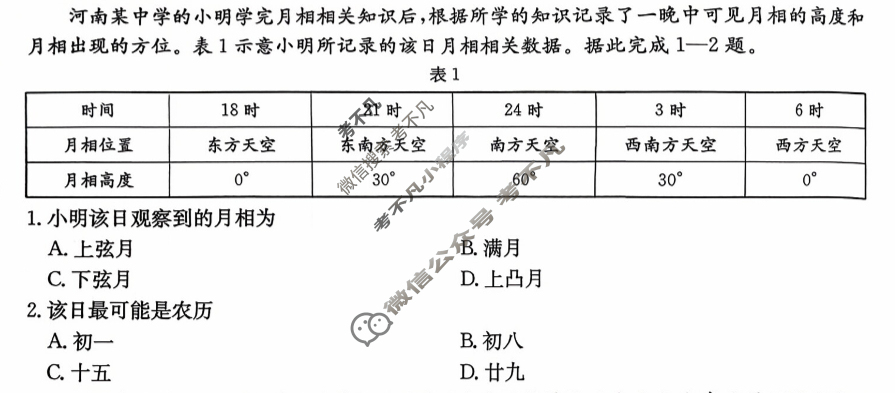 陕西省金太阳2025-2026学年高一年级考试9月联考(9.25)地理试题