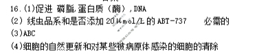 育才·鲁巴·万中高2026届高三(上)10月联合诊断性考试生物答案