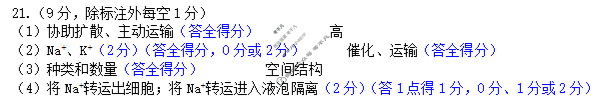 [山东名校考试联盟]2025年10月高三年级阶段性检测生物答案